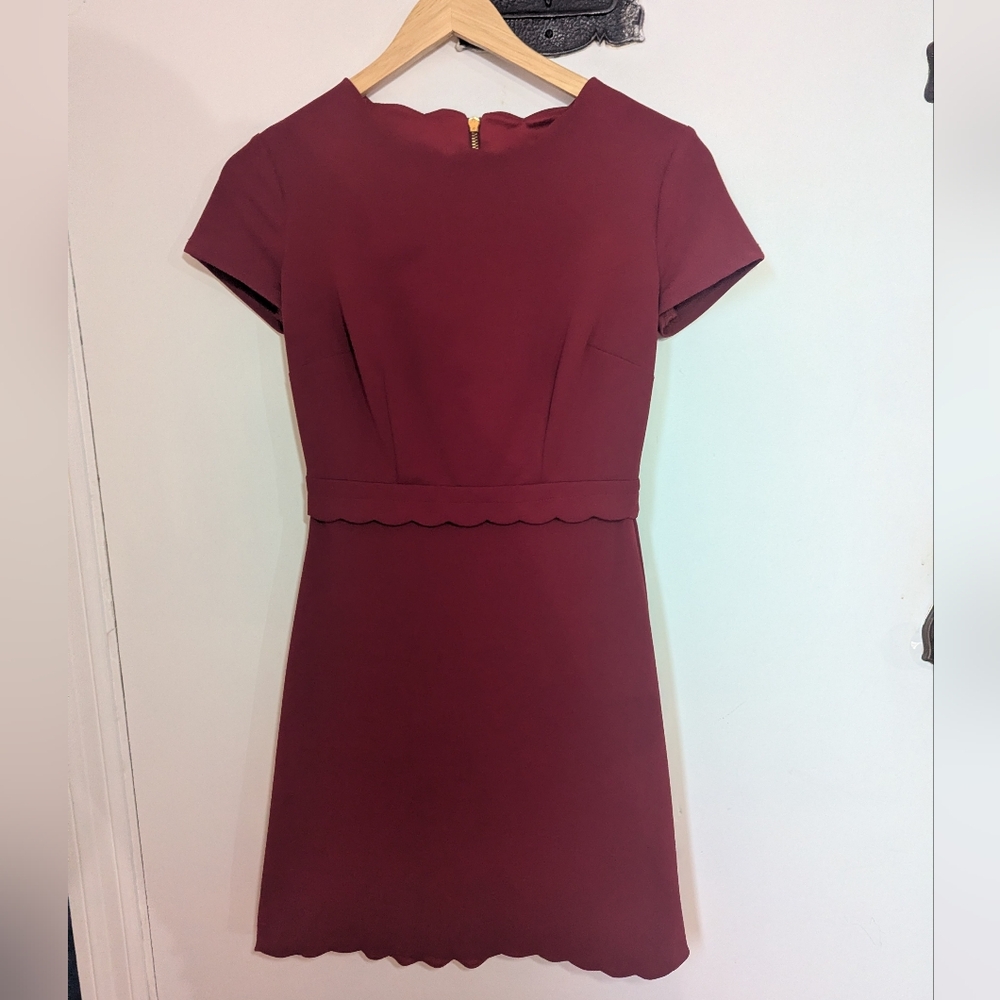 Elegant Burgundy Dress